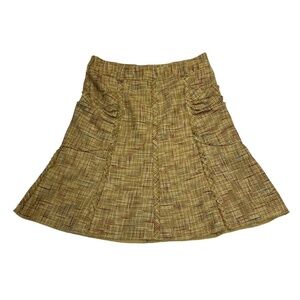 Anthropologie To The Max Women’s Tweed A-Line fully lined Skirt Size 6